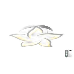 Lucero Esteban 72W-os fehér LED mennyezeti lámpa távirányítóval és mobil applikációval vezérelhető, 60 cm átmérőjű - MasterLED