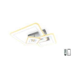 Lucero Ryder 198W fehér LED mennyezeti lámpa távirányítóval és mobil applikációval vezérelhető, 50cm átmérőjű - MasterLED