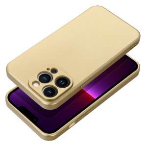 Metallic gold iPhone 15 Pro case, full protection, TPU material, camera protection - OEM