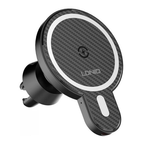LDNIO MA20 MagSafe kompatibilis autós tartó vezeték nélküli töltéssel, szellőzőrácsra rögzíthető