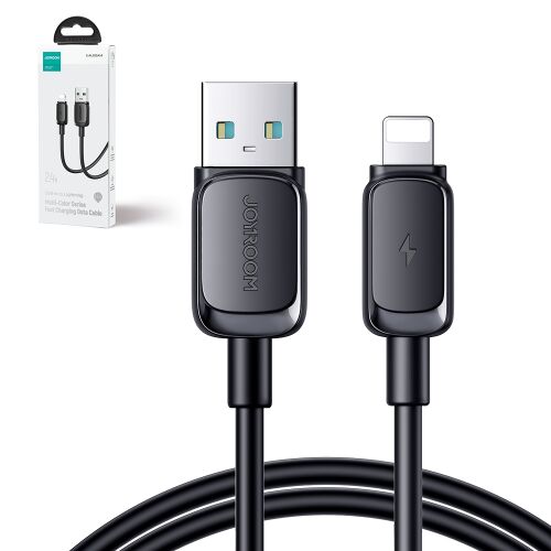 Joyroom S-AL012A14 Čierny Lightning na USB kábel 2.4A 1.2m