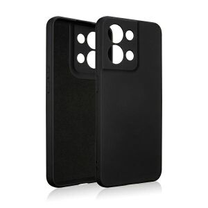 Oppo Reno 8 5G fekete szilikon tok belső nézet - Beline