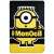 Minions Monoeil fleece blanket, 100x150cm, black and yellow, with a minion design
