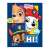 Paw Patrol fleece blanket with Chase, Marshall, Skye, and Rubble characters