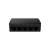 Tenda SG105M 5-Port Gigabit Ethernet Switch, black, front view, showing ports
