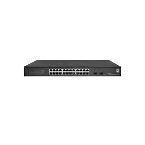 LevelOne GES-2126 Gigabit Switch, elülső nézet - LevelOne