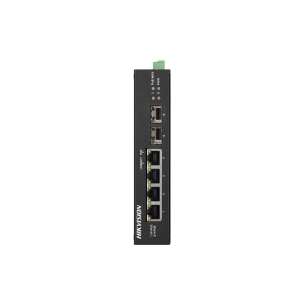 Hikvision DS-3T0506HP-E/HS Gigabit Switch, 5 portos PoE kapcsoló 1 Hi-PoE porttal - Hikvision