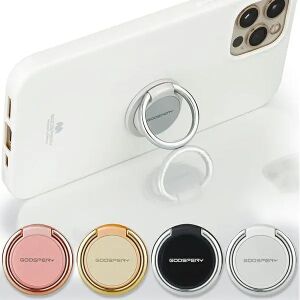 Goospery Suport Universal Inel Telefon - Prindere Deget - Stand - Argintiu, Negru, Auriu, Aur Roz - Mercury