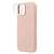 UNIQ Lino Hue iPhone 14 / 15 / 13 6,1" Magclick töltés rózsaszín tok, oldalnézet