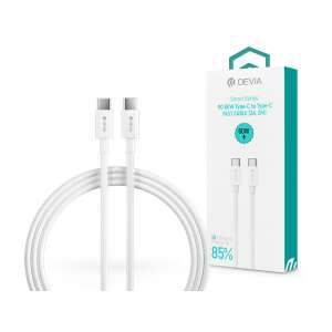 Devia Smart Series USB-C - USB-C gyors töltési kábel, 60W, 2m, fehér - Devia
