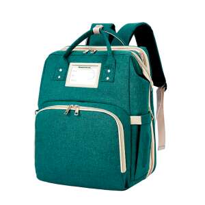 Multifunkcionális hátizsák anyáknak Bebumi, F modell, rugalmas, vízálló, zöld 74540373 Pelenkázó táskák