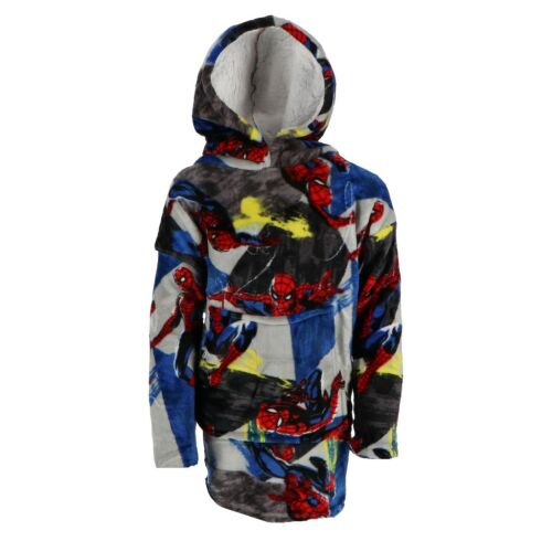 Spiderman Plüsch Decke Poncho für Kinder 7-14 Jahre, Vorderansicht