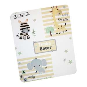 Timba Bútor Szafari pelenkázó lap zebra, zsiráf és elefánt mintával - Timba
