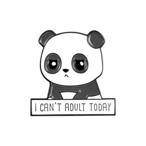 ''I can't adult today' - 'ma nem tudok felnőttködni' panda kitűző 87107370 Női napszemüveg