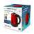 Esperanza EKK113R Victoria red electric kettle packaging, 1.8L capacity