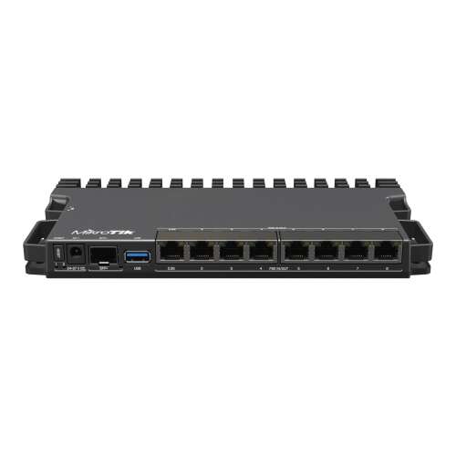 Mikrotik RB5009UPR+S+IN Vezetékes Router RouterBOARD 7x1000Mbps + 1x2,5Gbit + 1x10Gbit SFP+, Rackes  - RB5009UPR+S+IN