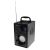 Media-tech MT3179 Boombox Silver Bluetooth speaker, black, full view with antenna