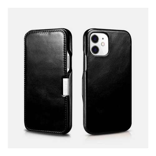 Iphone 12/12 Pro ICARER bőr könyvtok 