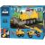 Cutie set Plus-Plus Construcție care prezintă 3 modele: buldozer, basculantă, încărcător pe șenile