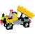 Jucărie de construcție Plus-Plus Roadwork, camion basculant galben construit din blocuri de plastic