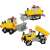 Set de construcție Plus-Plus Roadwork, construiește un camion basculant, un buldozer și un excavator, 220 de piese