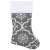 Ciorap de Crăciun vidaXL cu model de fulgi de nea, gri