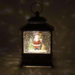 Karácsonyi fénylámpás Mikulással és téli tájjal, 25 cm 74563936 