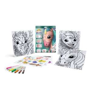 Sada aktivít Crayola POPs 3D - Mystical Fairy, vyfarbite a vytvorte 3D jednorožca, draka a morsku pannu, obsahuje fixky, nálepky a pokyny