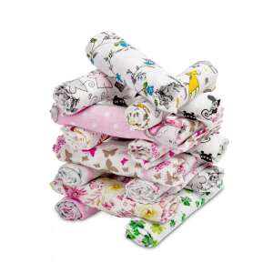 Sensillo 5 pachete de scutece pentru bebelusi din bumbac colorat, imprimate - Schimbarea scutecelor