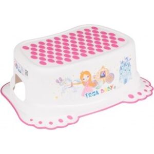 Tega Baby Little Princess Tritthocker, weißer Kunststoff-Tritthocker für Kleinkinder - Kinderhocker
