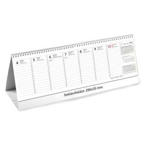 Kalendart 2024 T065 asztali naptár, fehér, papír, álló, augusztus hónap nézettel - TOPTIMER