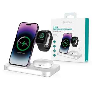 Devia 3 în 1 încărcător wireless inteligent, încărcare iPhone, Apple Watch și AirPods - Încărcătoare wireless