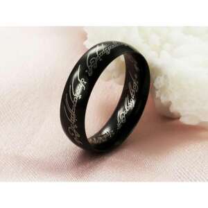 Gyűrűk ura gyűrű fekete nemesacél gyűrű, 11 77101538 