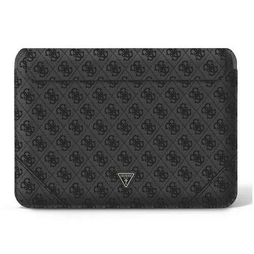 Guess 13/14 inch laptop sleeve, black, 4G Uptown Triangle logo