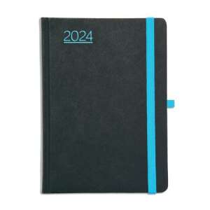 TOPTIMER "Nero" A5 fekete-kék tervező naptár 2024 - TOPTIMER