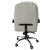 Pepita off-white eco-leather office chair, back view