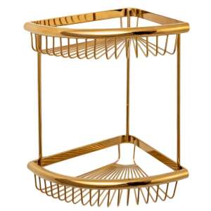 TRENDY S double corner bathroom shelf, gold - Other bathroom accessory