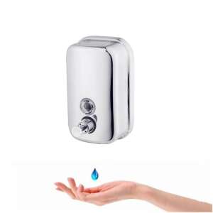 Stainless steel liquid soap dispenser, 500ml, chrome, wall mounted, Trendy S - Soap Dispenser