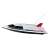 Jamara Swordfish 7.2V remote control boat with LED light, white, side view