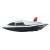 Jamara Swordfish 7.2V remote control boat with LED light, white, side view