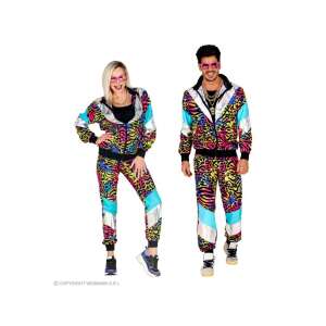 "80er JAHRE PARTY ANIMAL TRAININGSANZUG" UNISEX KOSTÜM FÜR ERWACHSENE GRÖßE: M 74704729 - Modă și îmbrăcăminte