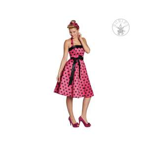 50 es évek pink fekete ruha női jelmez 40-es méretben 74706832 