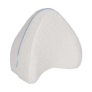 Ergonomický vankúš na nohy pre bočné spanie, pomáha zarovnať chrbticu a boky, uvoľňuje tlak na kĺby, zabraňuje búchaniu nôh, priedušný, snímateľný a prateľný poťah, biely, 23 x 23 x 14 cm - Podložka proti pretáčaniu