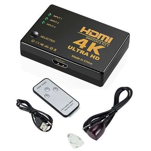 HDMI 4K UHD switch távirányítóval BB9709