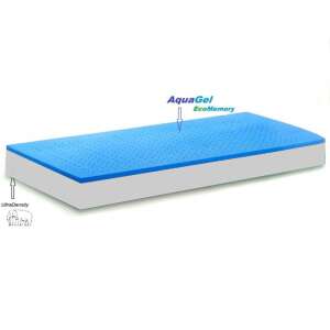 <product_name>Ezüst Aquagel memória 14 + 5 matrac, ezüst ion anyag, szuper ortopédiai, antibakteriális, 2D levegőszellőzés, 180 x 200 cm</product_name> matrac, bemutatva az AquaGel EcoMemory réteget és az UltraDensity magot - Ortopéd matrac