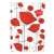 Kalendart Joy Flexi 2020 weekly planner with a white cover and a design of red poppies