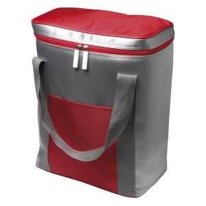 Izolowana torba chłodząca w kolorze srebrnym i czerwonym na 6 butelek po 1,5 litra - Torba chłodząca, opakowanie na lód