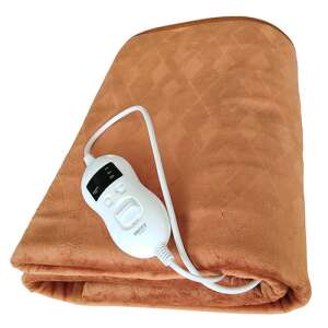 Elektryczny koc podgrzewany Camry CR 7435 z timerem, brązowy - Pościel
