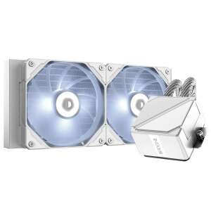 ID-COOLING DASHFLOW 240 BASIC Răcitor CPU alb, Radiator 240mm, Două ventilatoare de 120mm, LED alb - Ventilator de PC