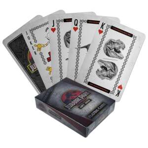 Jurassic Park ajándékbolt kártyajáték, 55 db kártya dinoszaurusz mintákkal, gyűjthető kártyakészlet - Kártyajáték